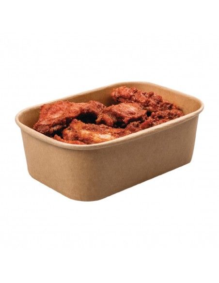 Barquettes alimentaires micro-ondables recyclables Colpac Stagione 750ml (lot de 300)