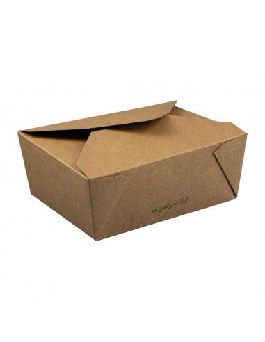 Boîtes alimentaires en carton compostable Vegware N°3 1800ml (lot de 180)