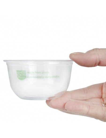 Pots Deli en PLA compostables série 96 Vegware 227ml (lot de 1000)