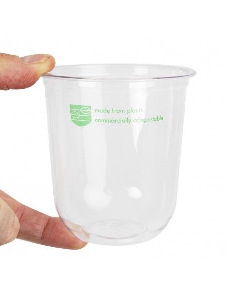 Pots Deli en PLA compostables série 96 Vegware 454ml (lot de 1000)