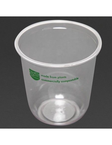 Pots Deli en PLA compostables série 96 Vegware 454ml (lot de 1000)