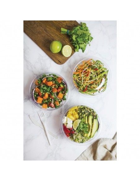 Bols salade PLA compostables série 185 Vegware 709ml (lot de 300)