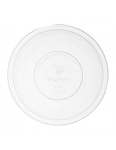 Couvercles plats compostables en PLA série 185 Vegware (lot de 300)