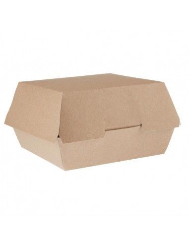Grandes boîtes burger kraft compostables Colpac 135mm (lot de 250)