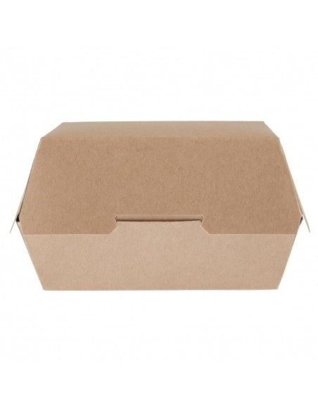 Grandes boîtes burger kraft compostables Colpac 135mm (lot de 250)