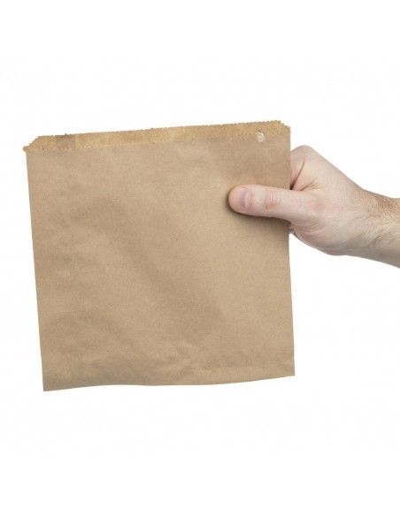 Sachets sandwich compostables en kraft recyclé Vegware (Lot de 1000)