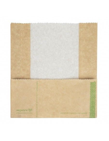 Sachets panini kraft compostables Vegware (lot de 500)