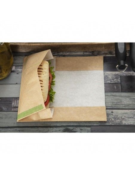 Sachets panini kraft compostables Vegware (lot de 500)
