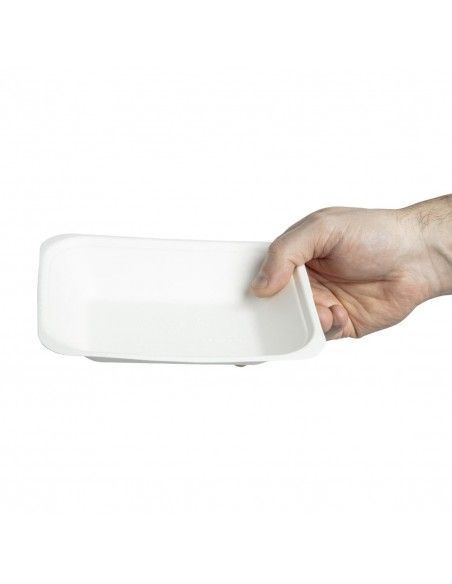 Barquettes à frites compostables en bagasse Vegware 175mm (Lot de 500)