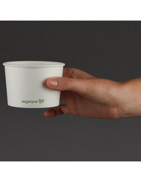 Bols à soupe / glace compostables Vegware 230ml (lot de 1000)