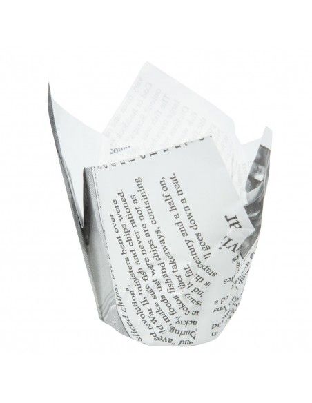 Cornets à frites antigraisse motif papier journal (lot de 1100)