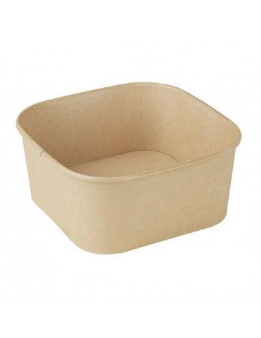 Barquettes carrées Fiesta Recyclable 1400ml (lot de 300)