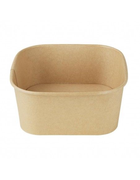 Barquettes carrées Fiesta Recyclable 1400ml (lot de 300)