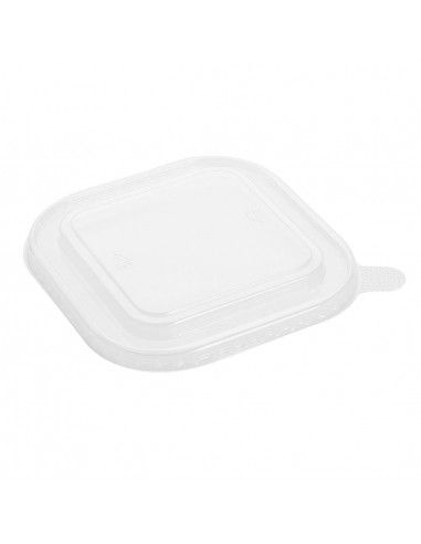 Couvercles PET pour barquettes carrées Fiesta Recyclable (lot de 300)