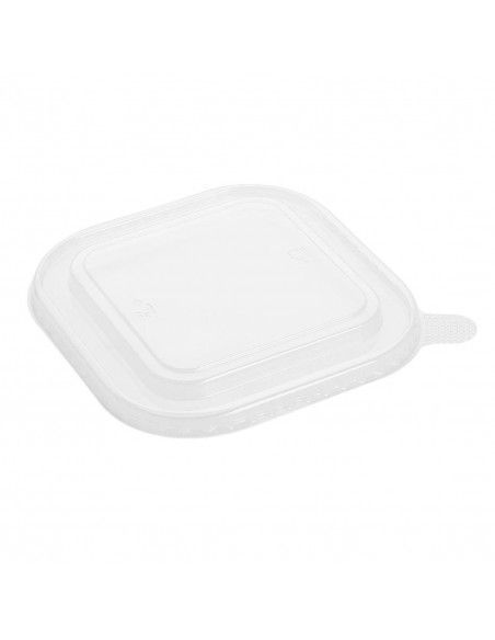 Couvercles PET pour barquettes carrées Fiesta Recyclable (lot de 300)
