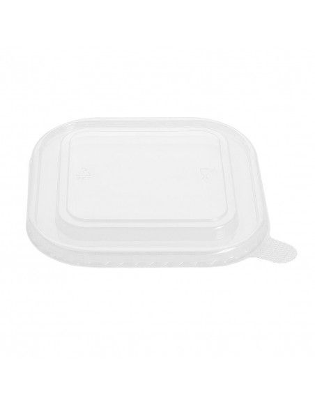 Couvercles PET pour barquettes carrées Fiesta Recyclable (lot de 300)