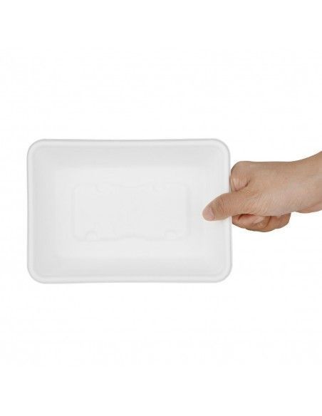 Barquettes alimentaires en bagasse Fiesta Compostable 500ml (lot de 100)