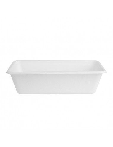 Barquettes alimentaires en bagasse Fiesta Compostable 650ml (lot de 100)