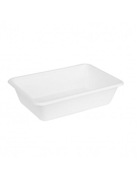 Barquettes alimentaires en bagasse Fiesta Compostable 650ml (lot de 100)