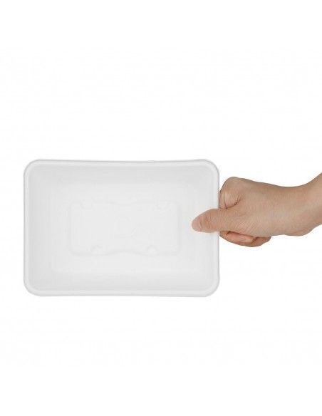 Barquettes alimentaires en bagasse Fiesta Compostable 650ml (lot de 100)