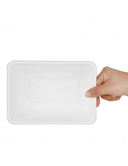 Barquettes alimentaires en bagasse Fiesta Compostable 1000ml (lot de 100)