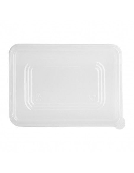 Couvercles PET Fiesta Recyclable pour barquettes en bagasse (lot de 100)