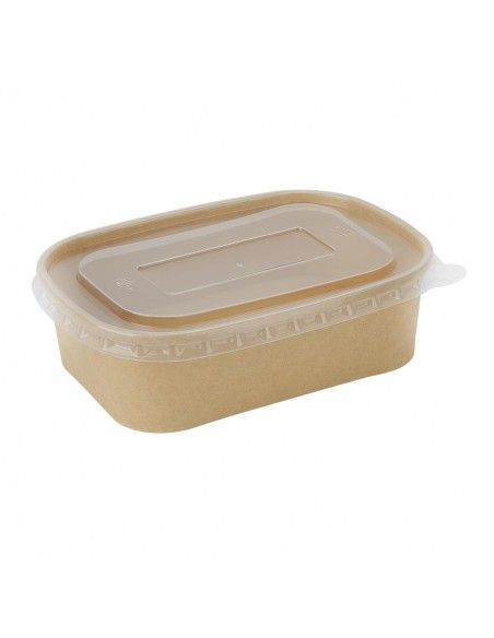 Couvercles en PP Fiesta Recyclable pour barquettes rectangulaires (Lot de 300)