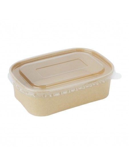 Couvercles en PET Fiesta Recyclable pour barquettes rectangulaires (Lot de 300)