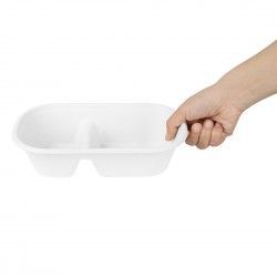 Barquettes ovales 2 compartiments en bagasse Fiesta Compostable 900ml (lot de 100) 2