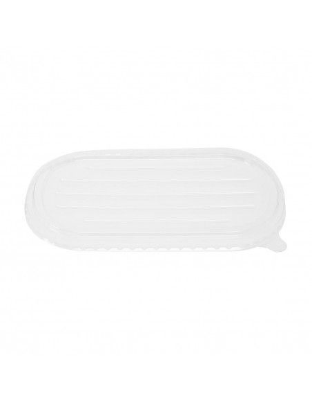 Couvercles PET pour barquettes ovales en bagasse Fiesta Recyclable