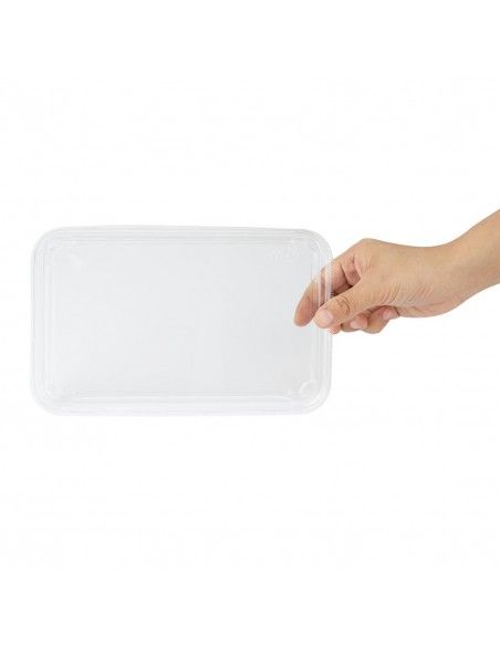 Couvercles en PET pour barquettes à sushi No. 7 Fiesta Recyclable (lot de 300)
