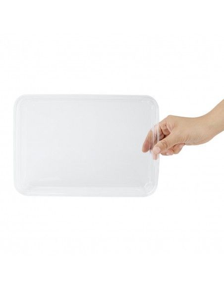 Couvercles en PET pour barquettes à sushi No. 11 Fiesta Recyclable (lot de 300)