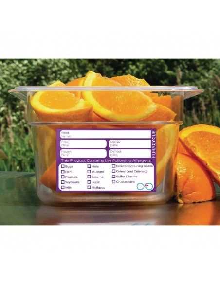 Etiquettes réutilisables allergènes PuraCycle (lot de 20)