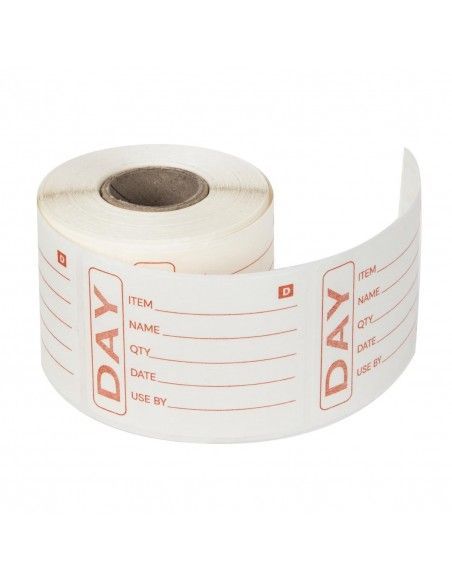 Etiquettes alimentaires solubles Hygiplas (Lot de 250)