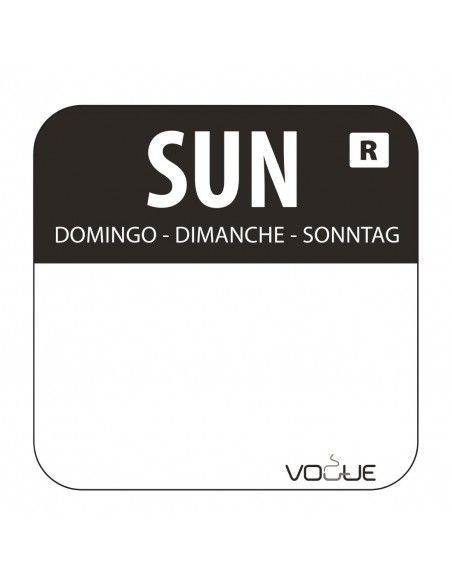 Etiquettes jours de la semaine et distributeur Vogue