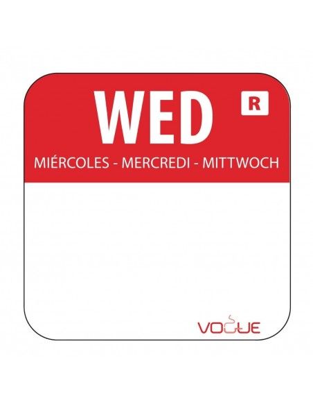 Etiquettes jours de la semaine et distributeur Vogue