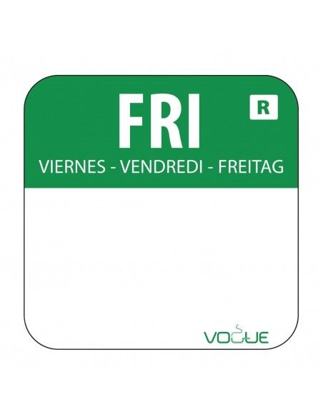 Etiquettes jours de la semaine et distributeur Vogue