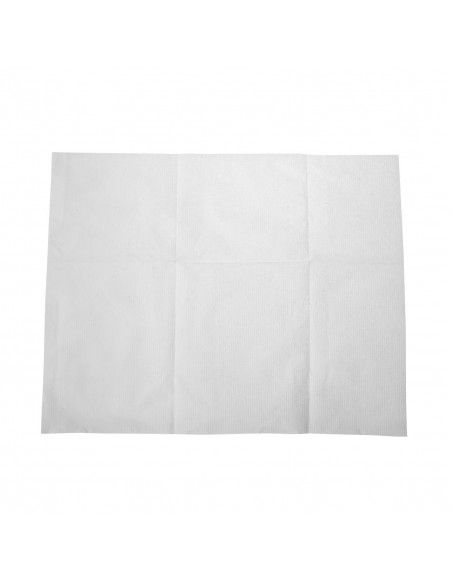 Serviettes lunch blanches 1 pli 90 x 120mm (lot de 6000)