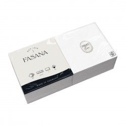 Serviettes Lunch en papier blanches Fasana 2 plis 330mm (Lot de 1500) 2