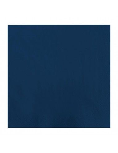 Serviettes Lunch en papier bleues Fasana 2 plis 330mm (Lot de 1500)