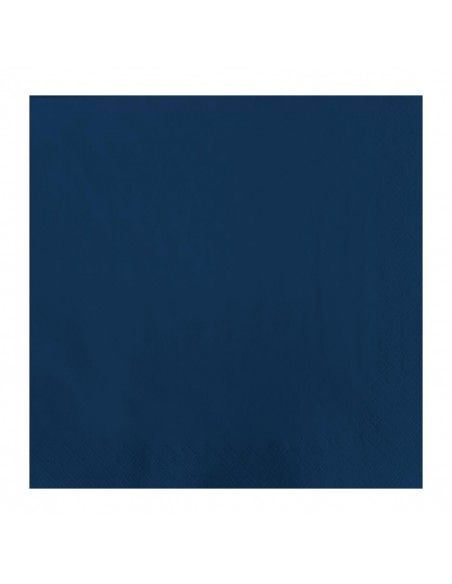 Serviettes Lunch en papier bleues Fasana 2 plis 330mm (Lot de 1500)