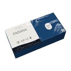Serviettes Lunch en papier bleues Fasana 2 plis 330mm (Lot de 1500) 2
