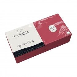 Serviettes Lunch en papier bordeaux Fasana 2 plis 330mm (Lot de 1500) 2