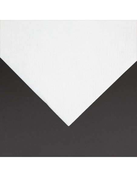 Serviettes cocktail 2 plis pliage 1/4 Fiesta Recyclable 240mm blanches (lot de 4000)
