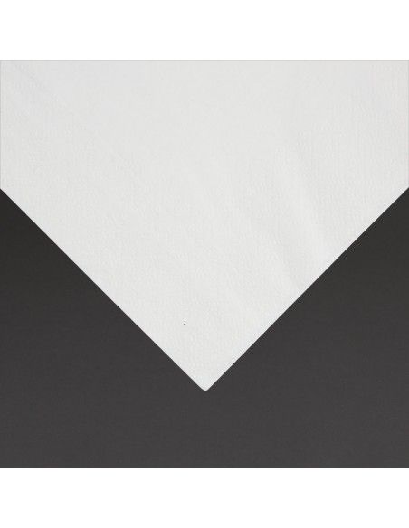 Serviettes snacking 2 plis pliage 1/4 Fiesta Recyclable 330mm blanches (lot de 2000)