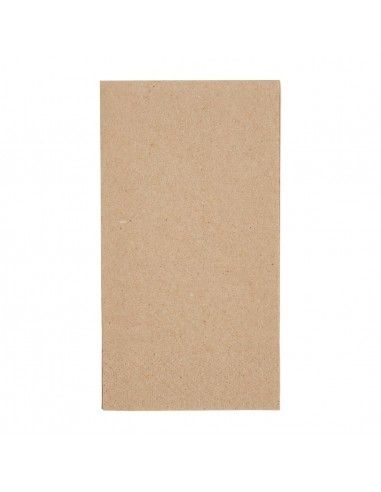 Serviettes snacking recyclées 2 plis pliage 1/8 Fiesta Recyclable 330mm kraft (lot de 2000)