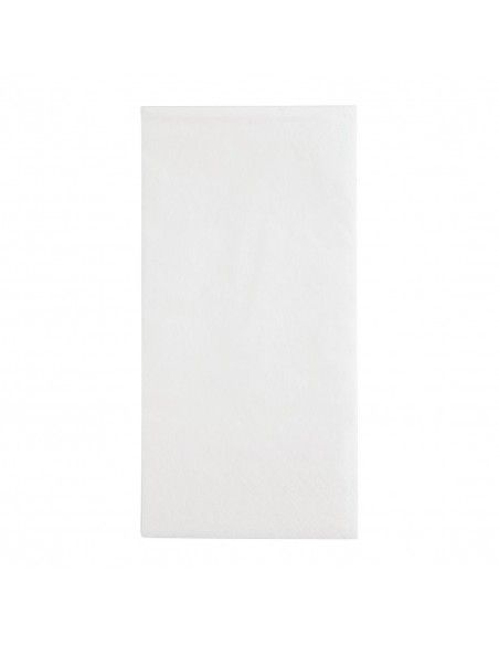 Serviettes dîner 2 plis format 1/8 Fiesta Recyclable 400mm blanches (lot de 2000)