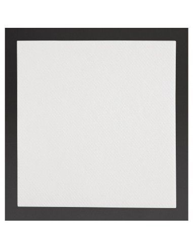 Serviettes cocktail Airlaid pliage 1/4 Fiesta Recyclable blanches 24x24cm (lot de 2400)