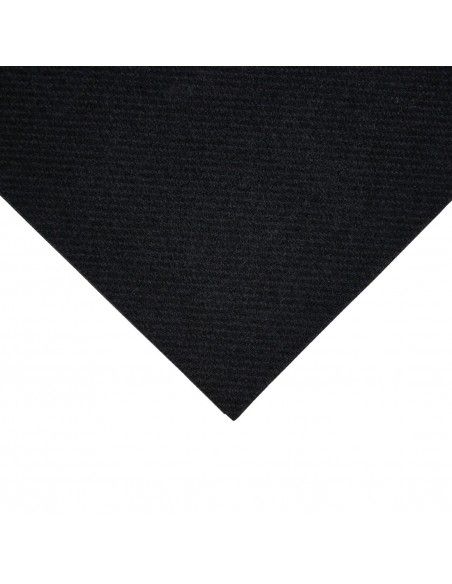 Serviettes de table Airlaid pliage en 8 Fiesta Recyclable Premium Tablin noires 40x40cm (lot de 500)