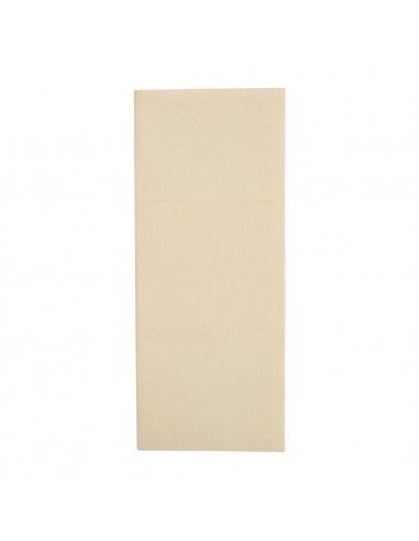 Serviettes pochettes Airlaid Fiesta Recyclable Premium Tablin crème 48x40cm (lot de 400)